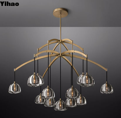 Beli Nikel / Kuningan / Perunggu Art Deco Chandelier Vintage 20'10 ' pembuatan online