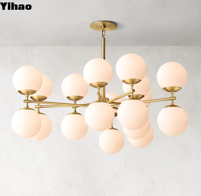 Beli Crystal RH Modern Chandelier Chrome Finish 8 Lights Lamp Cup pembuatan online