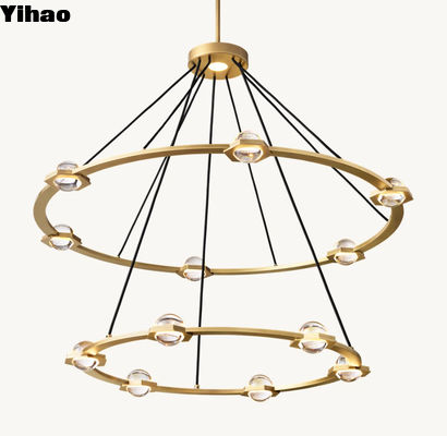Beli Eklatant dua tingkat lampu gantung bulat 48' pembuatan online