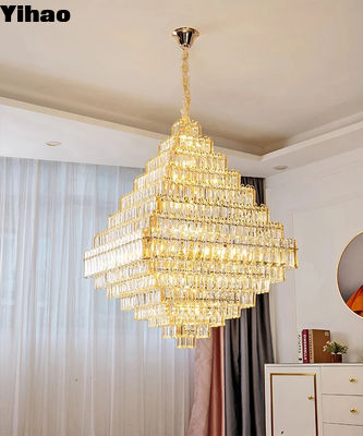 Beli Hardwired Hanging Iron Chandelier Langit-langit Crystal Chandelier pembuatan online