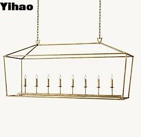 Beli E12 / Candelabra Crystal Candle Vintage Farmhouse Chandelier 110V-220V pembuatan online