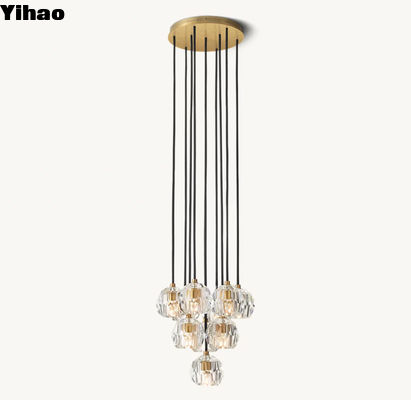 Beli 60 watt foyer lampu perlengkapan langit-langit tinggi meja makan lentera modern pembuatan online