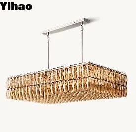 Beli Langit-langit Gunung Kuningan LED Foyer Chandelier Foyer Lampu Modern Chrome Finish pembuatan online