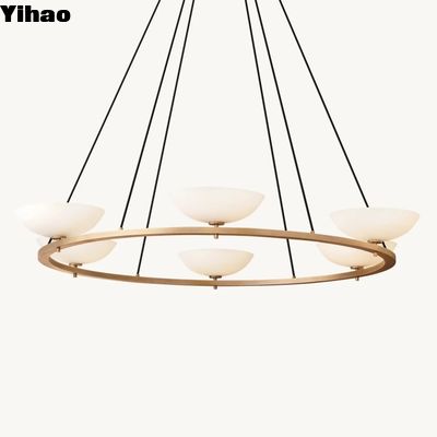 Beli Candelabra Bulb Type Modern Chandelier dengan rangka nikel dan arah cup lampu ke bawah pembuatan online