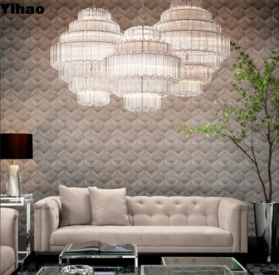 Beli Villa Hall Modern Mewah Desain Art Deco Crystal Chandelier Untuk Hotel Rumah ruang tamu pembuatan online