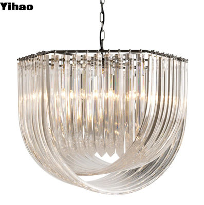 Beli Elegant 140CM Dia Brass Finish Crystal Chandelier Opsi kustomisasi Warna Cocok untuk Indoor pembuatan online