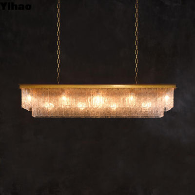 Beli Ceiling Mount Indoor Crystal Chandelier with Bark Pendingin persegi panjang Dimension 124cm/49
