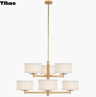 Beli KS 5070 Walker Medium Two Tier Chandelier Gild / Burnt Silver Leaf dengan 10 