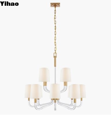 Beli CHC 5903 Reagan Medium Two Tier Chandelier Nikel yang dipoles / Kuningan antik yang dibakar Crystal Chandelier pembuatan online