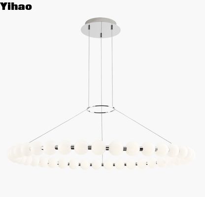Beli 700OBT Orbet 42 Chandelier Dimmable 50 Watt 90 CRI 2700K Kuningan Dan Crystal Chandelier pembuatan online