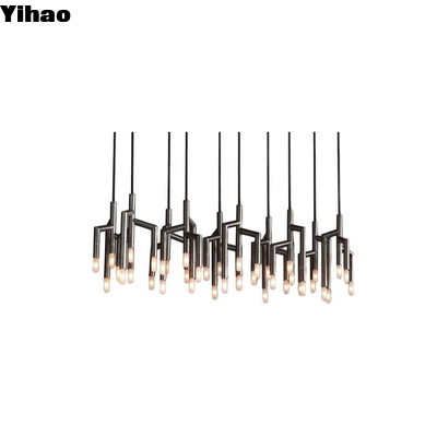 Beli Rumah Sakit Villas AC 85-265V RAMEAU Lampu Gantung Linear untuk Pemasangan di Langit-Langit pembuatan online