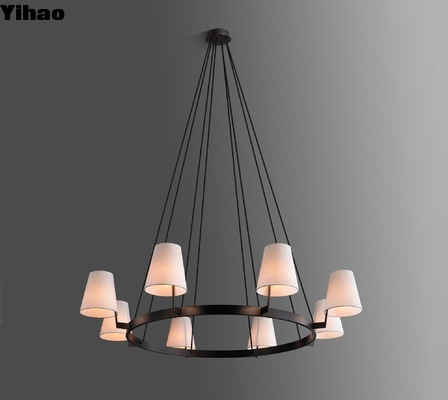 Beli Corniche Modern Brass Circular Chandelier dengan Tinggi yang Bisa Disesuaikan untuk Ruang Dalam pembuatan online