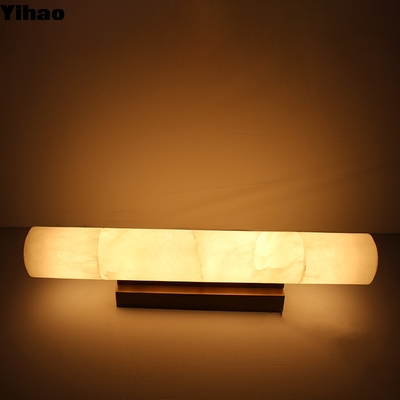 Beli Modern LED Wall Lamp Alabaster White Round Design for Living Room pembuatan online