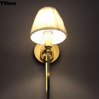 Beli Modern Brass LED Wall Lamp with Warm White Light for Living Room pembuatan online