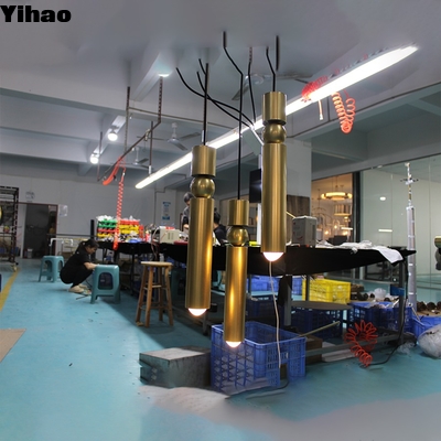Beli Brass Frame Industrial Pendant Light with Crystal Shade E12 Base pembuatan online