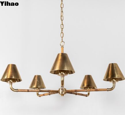 Beli American Brass Modern Retro Designer Pendant Light dengan Kontrol Wireless Tinggi yang Bisa Disesuaikan dan Umur 50000 Jam pembuatan online