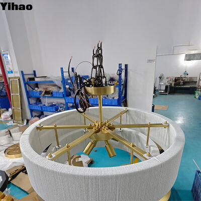 Beli Tubuh Kuningan buatan tangan yang murni Lustre Lustre dengan warna kain untuk ruang tamu dan hotel pembuatan online