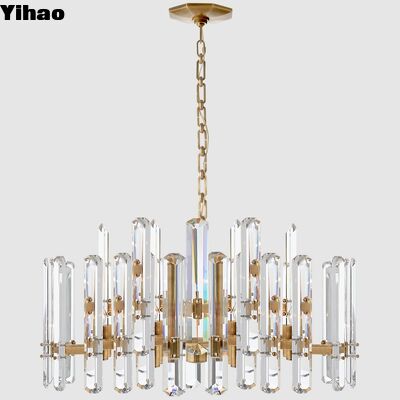 Beli Brass Body Crystal Shade Pendant Light dengan 50000 Jam Umur untuk Rumah Mewah dan Hotel Dekorasi pembuatan online