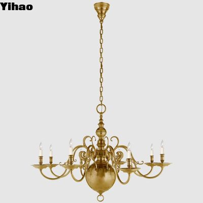 Beli Bronze Body LED Chandelier dengan Umur 50000 Jam dan Desain yang Dapat Dikustomisasi untuk Ruang Makan pembuatan online