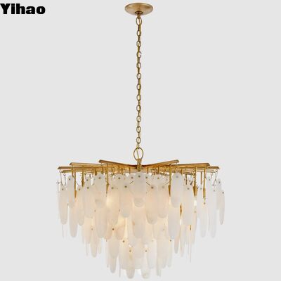 Beli Desainer Modern Alabaster Batu Pendant Lampu dengan Desain Disesuaikan dan 50000 Jam Umur pembuatan online