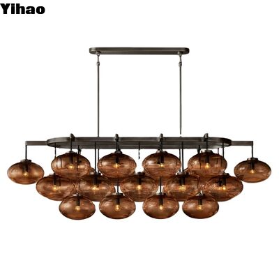 Beli Luxury Modern Copper Chandelier dengan Crystal Shade dan 50000 Jam Umur untuk Pencahayaan Elegant pembuatan online