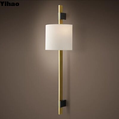 Beli Lampu dinding tembaga modern Yihao dengan 2700K cahaya putih hangat untuk ruang tamu dekoratif dinding Sconce pembuatan online