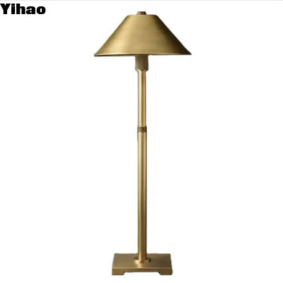 E26 / Candelabra Hardwired Rechargeable Brass Table Lamp Brass LED Desk Lamp