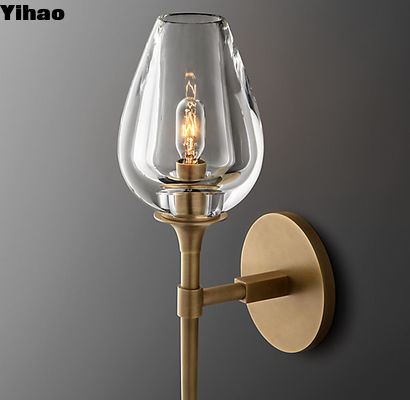Lampu dinding kaca bohlam LED dengan metode instalasi sekrup 1 untuk pemasangan yang mudah