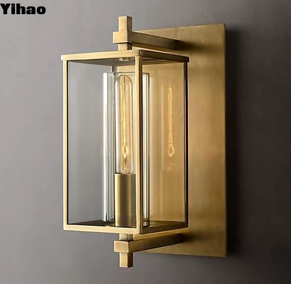 K9 Kaca 1 Lampu Hias Dekorasi Lampu Dinding Zinc Finish