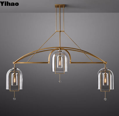 Luxurious RH Chandelier Fulcrum Linear Chandelier Untuk Ruang Makan