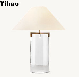 Lampu Meja Studi Modern Minimalis dengan Dasar Silinder Kerongkong 110V-120V