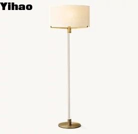 K9 Kaca Kristal Baja Lampu Lantai Kontemporer Lampu Standing Modern 72' H