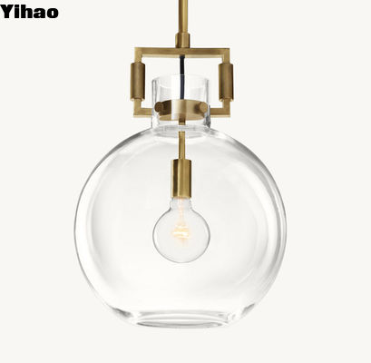 110-240V Suspended Pendant Light Machinist Glass Globe Pendant