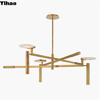 Melange Large Floating Disc Chandelier Sesuaikan Vintage LED Indoor Light Chandelier 110-240V Tegangan