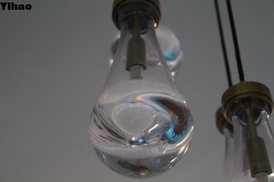 Rain Round Crystal Chandelier dengan Tujuh Kepala dan Dimensi Lord Adjustable D 46cm