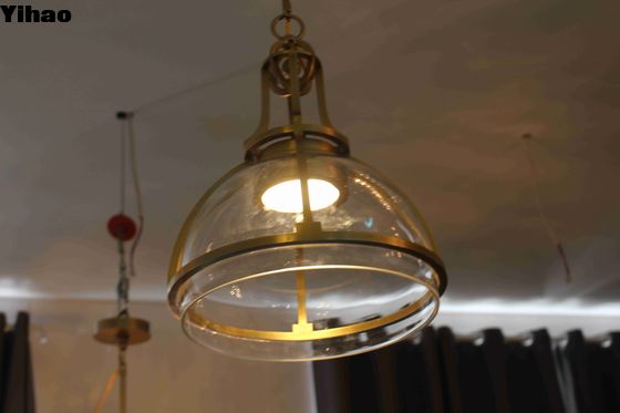 15 Kg D 140CM Bulat Chrome Langit-langit Gunung Kuningan Crystal Chandelier Lampu Perlengkapan