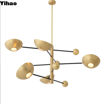 Modern Art Dekoratif LED Modern Pendant Lampu Langit-langit Tinggi Bundar Hotel Luxury Chandelier