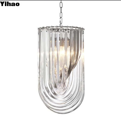 Modern Crystal Led Hanging Art Dekoratif Chandelier untuk Ruang Makan Ruang Tinggal Ruang Tidur Rumah Opsi kustomisasi Bahan