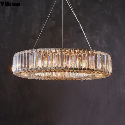 Herodes Pendant Crystal Chandelier berkilau dalam Kuningan untuk Ruang Dalam Ruang