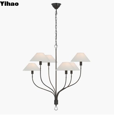 AL 5002 Griffin Large Staggered Tail Chandelier oleh Visual Comfort