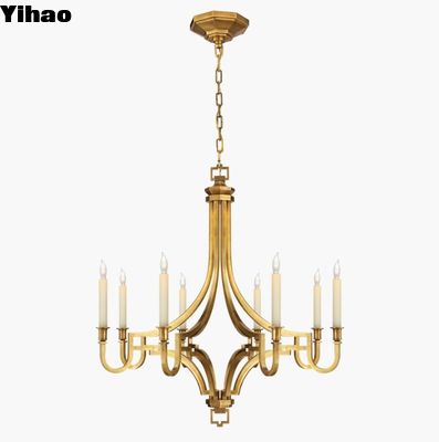 CHC 1561 Mykonos Medium Chandelier Dengan Lron Usia Tua / Antique-Burned Brass Finish