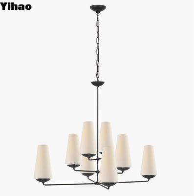 ARN 5205 Fontaine Large Offset Chandelier Plaster Putih / Lron Usia / Plaster Emas