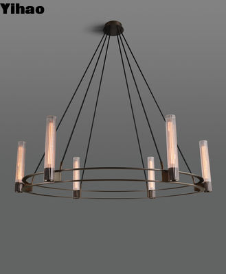 Kuningan Padat Pastis Lampu Lilin Bulat 2228 Diameter 48 X 60 OAH Kaca Borosilikat Reeded
