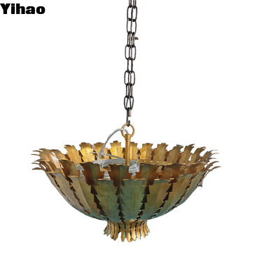 Lapis Brass Burnished Finish Custom Copper Chandelier Ceiling-mounted Installation Untuk ruang tamu Ruang makan Ruang tidur