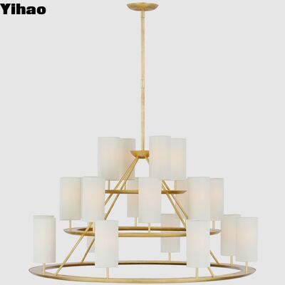 Brass Body Suspended Pendant Light dengan Desain yang Dapat Dikustomisasi dan Umur 50000 Jam untuk Ruang Hidup Modern