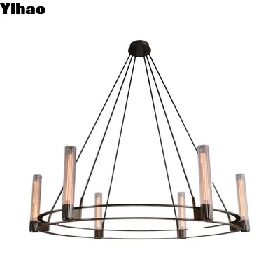 Modern Brass Body Pendant Light dengan Tinggi yang Bisa Disesuaikan dan Umur 50000 Jam untuk Ruang Tamu