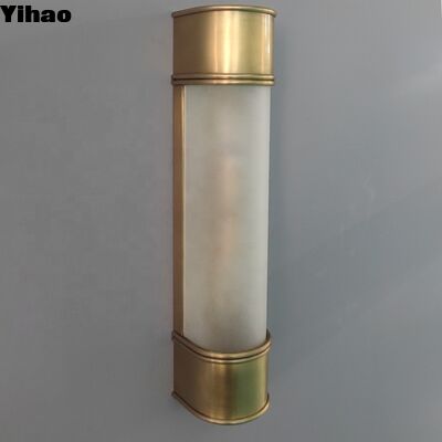 Yihao Modern Brass Wall Lamp 3500K Warm White LED Sconce untuk ruang tamu dan kamar tidur